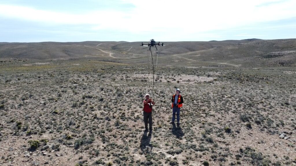 Drone take off in Patagonia